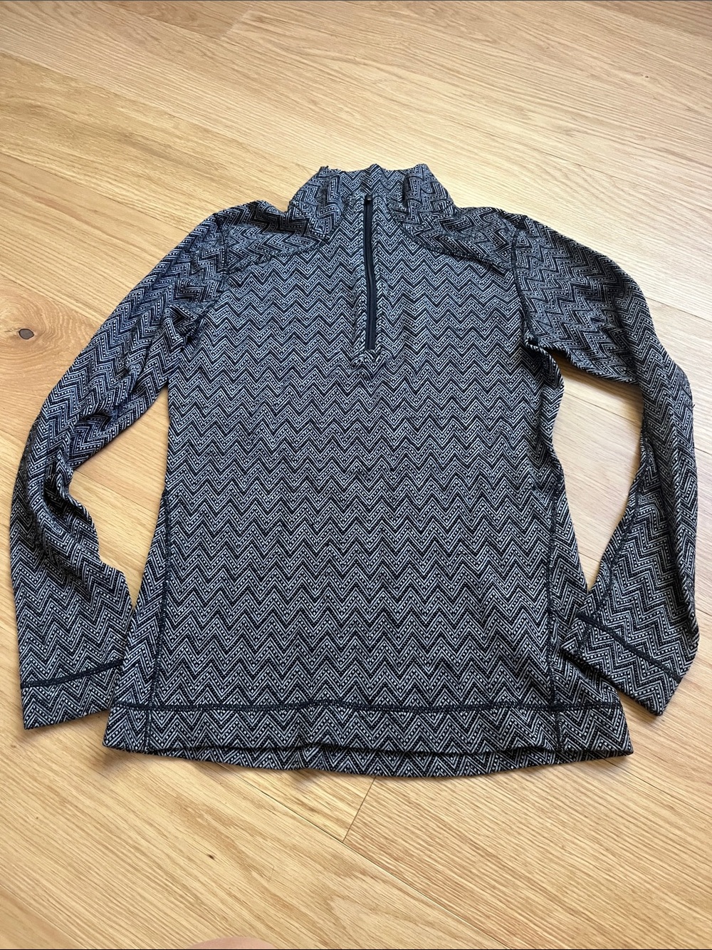 Smartwool Women’s NTS Mid 250 Pattern Quarter-Zip Merino Wool Base layer- L